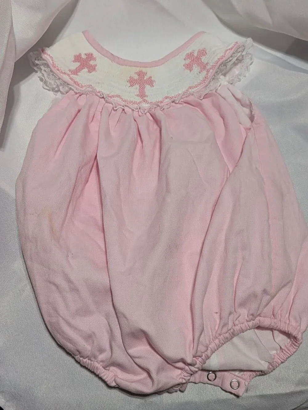 Smocked Cross Romper